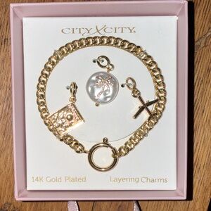 Gold Plated Charm Bracelet